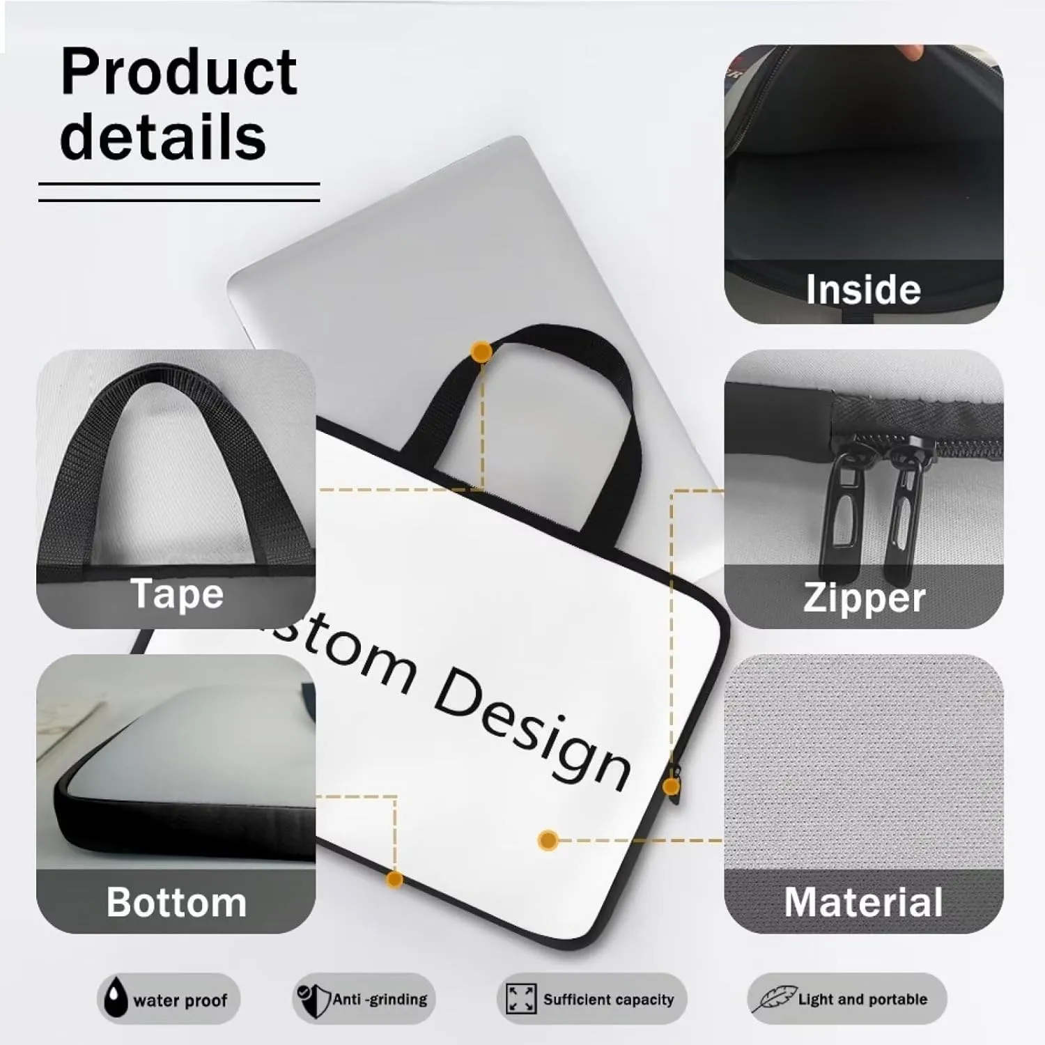 Uasibuni Women Stylish Laptop Bag 15.6 Inch Laptop Sleeve Bag Laptop Messenger Bag Briefcase Laptop Case