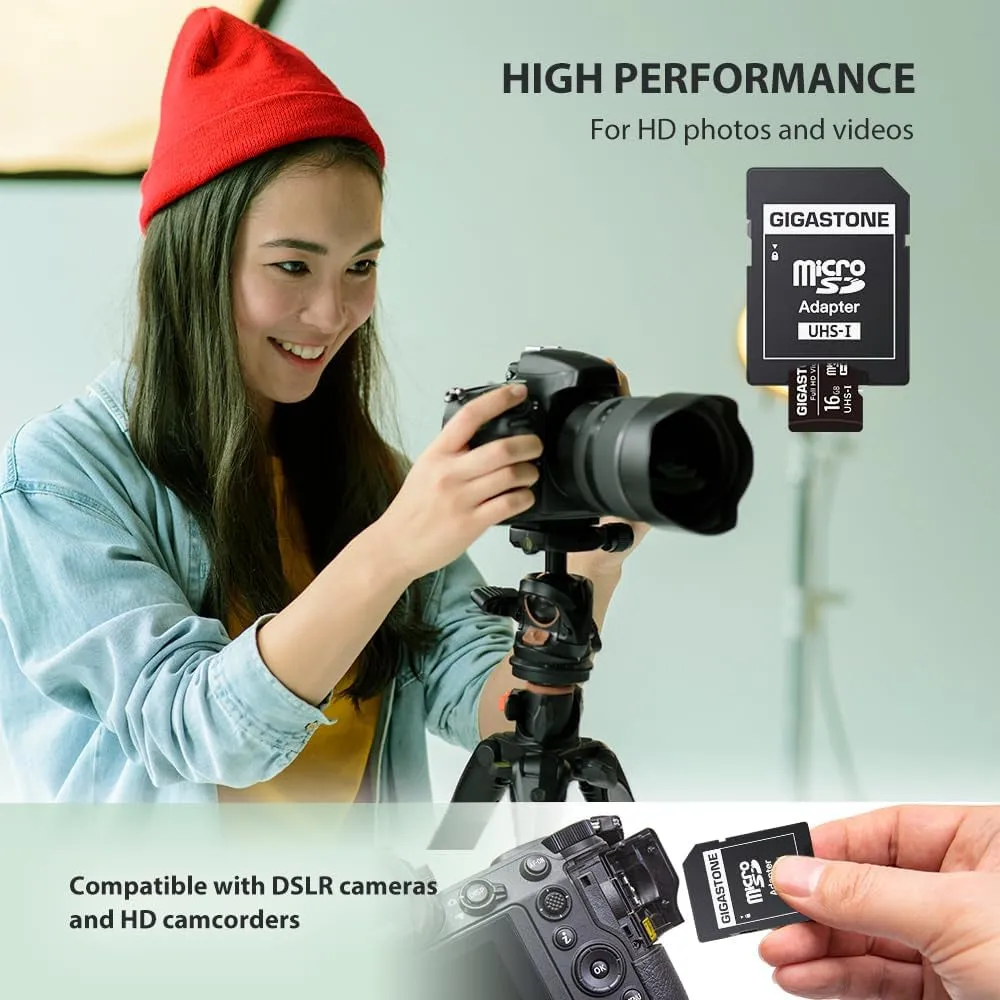 UHS-I Micro 85Mb/S Micro Security SD Class 2-Pack Video, SDHC Action Camera Drone, Instant access 10 U1 Multi-buy offer Card, 16GB Cam FHD Surveillance