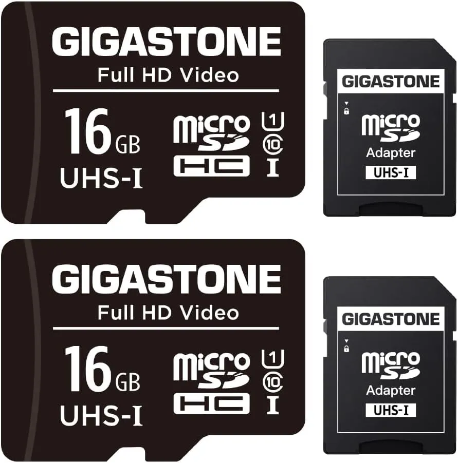 UHS-I Micro 85Mb/S Micro Security SD Class 2-Pack Video, SDHC Action Camera Drone, Instant access 10 U1 Multi-buy offer Card, 16GB Cam FHD Surveillance