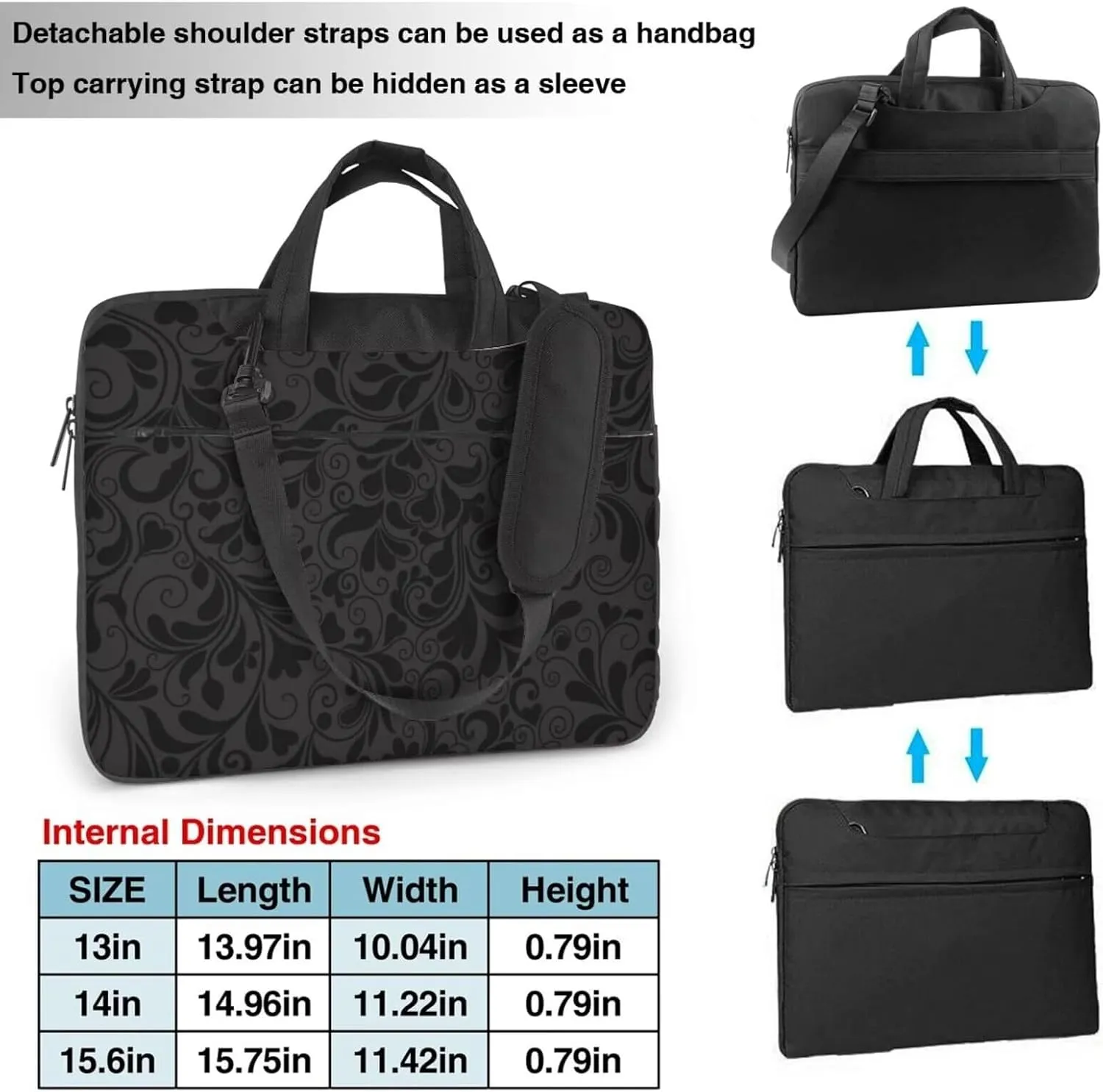 Ultra Thin Single Shoulder and Hand Held Laptop Bag for Couples, Laptop Case Laptop Sleeve Laptop Cover 13"-15.6"
