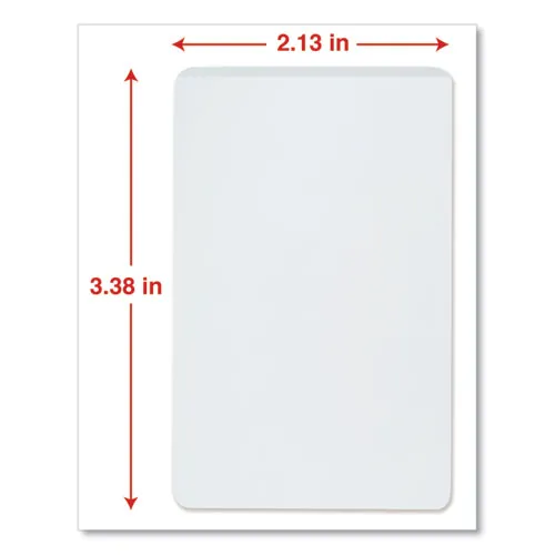 Universal® Laminating Pouches, 5 Mil, 2.13" X 3.38", Gloss Clear, 25/pack