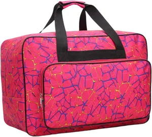 Universal Sewing Machine Carrier Bag for Travel and Storage, Rosy