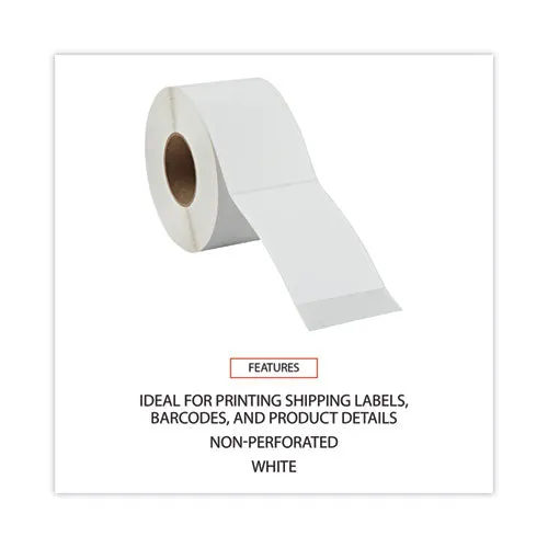 Universal® Thermal Transfer Blank Shipping Labels, Label Printers, 4 X 6, White, 1,000/roll, 4 Rolls/carton
