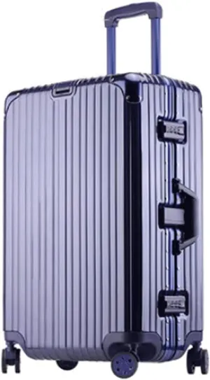 Universal Wheeled Luggage, Large Capacity Suitcase with Aluminium Frame, Suitable for Holidays and Travel (Blue), blue