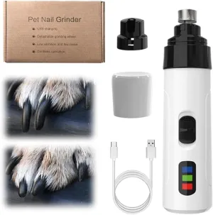Upgrade Silent Groom Pro Nail Grinder, 2025 New Silent Pet Nail Grinder for Dogs Nail Trimmers, Rechargeable Micro Precision Electric Dog Nail Trimmer Pet Paws Grooming Smoothing Tool (1)