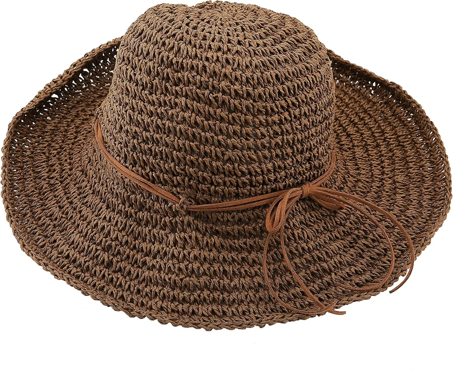 Urban CoCo Women's Wide Brim Caps Foldable Summer Beach Sun Straw Hats