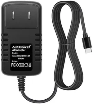 USB-C 5V AC/DC Adapter for Jmey Hydrogen Water Bottle 5000ppb Rechargeable Generator SPE PEM Technology Machine Home Gym Travel Office 5VDC