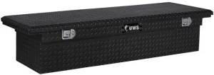 UWS EC10342 63-Inch Gloss Black Heavy-Wall Aluminum Truck Tool Box with Low Profile, RigidCore Lid