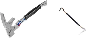 Vaughan 15 Inch Multi-Function Demolition Tool, Hammer, Nail Puller, Multi-Use & Spec Ops SPEC-D30PRY Tools 30" Wrecking Crowbar, Pry Bar Ends with Teardrop Nail Puller