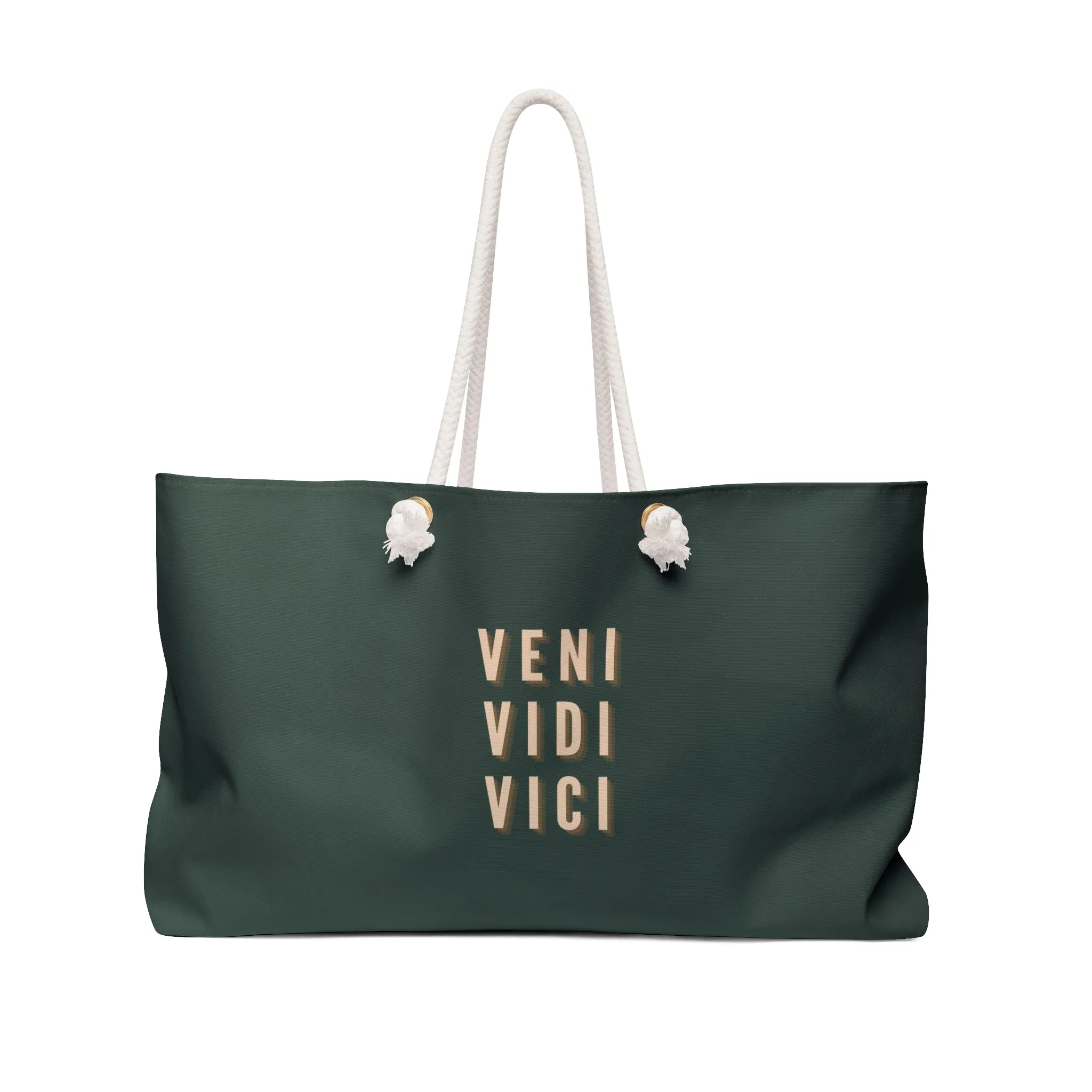 Veni, Vidi, Vici Dark Green Weekender Bag