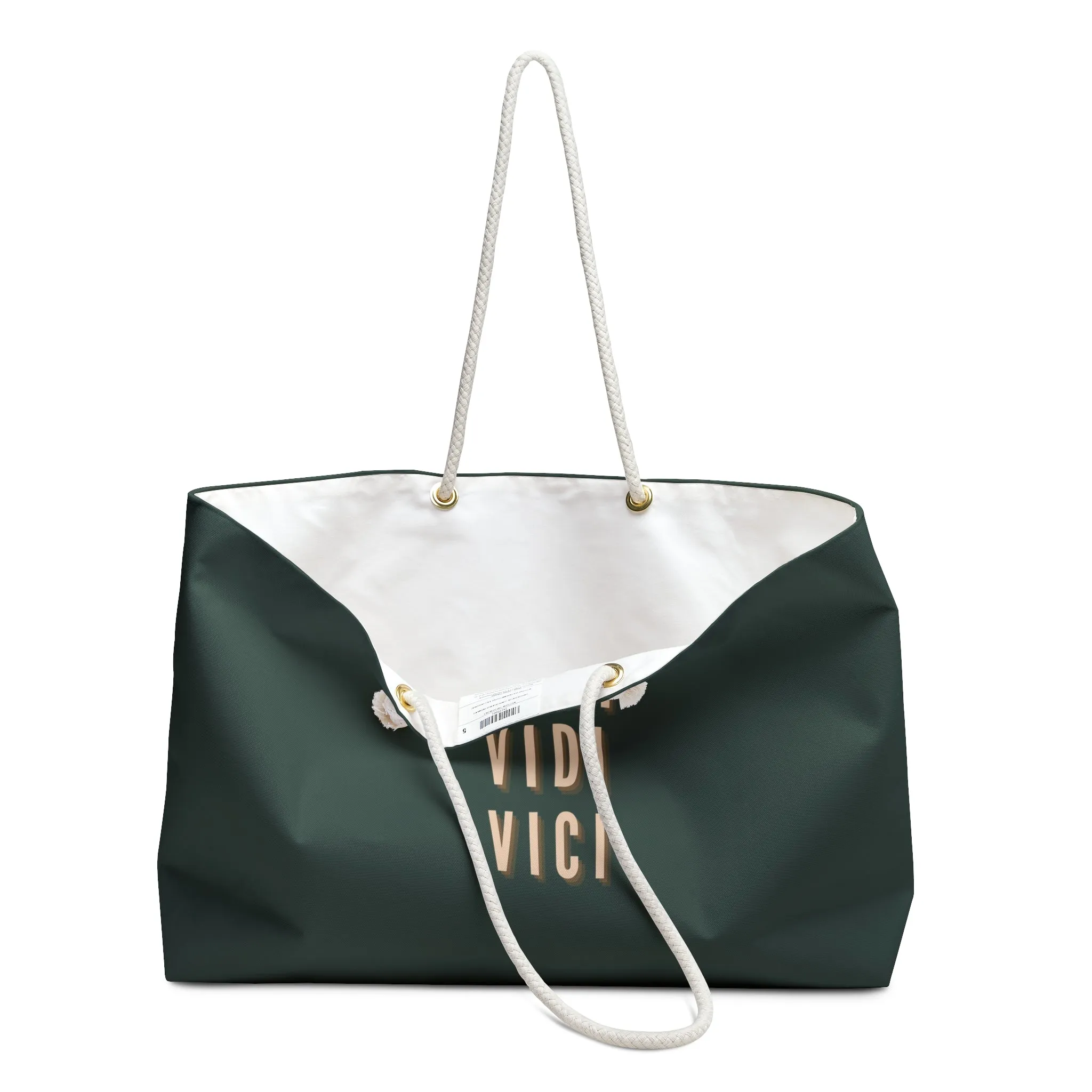 Veni, Vidi, Vici Dark Green Weekender Bag