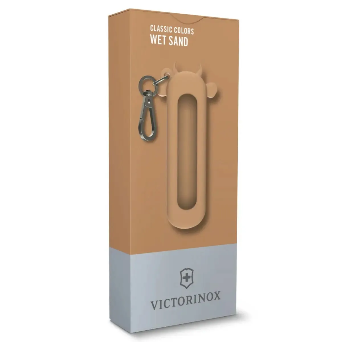 Victorinox Classic 7 cm Swiss Army Knife Silicon Case - Wet Sand (Cow Design)