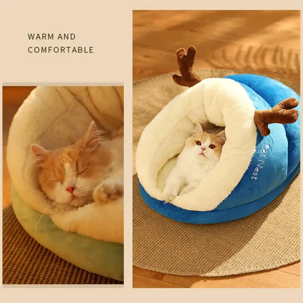 Warm Small Dog Kennel Bed Breathable Dog House