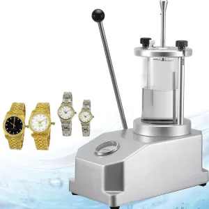 Watches Water Pressure Tester Tool,0.3-6.0bar Test Range,Easy to Operate,for Testing and Fixing Water Resistant Watches