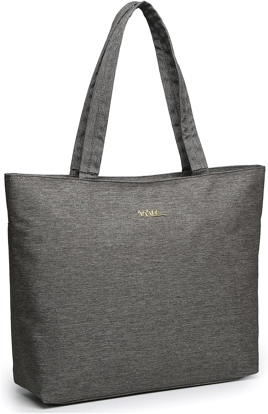 Water Resistance Nylon Laptop Tote Bag Computer Travel Carrying Shoulder Bag (12-13.3 Inch, Gray)