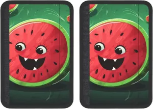 Watermelon Car Seat Belt Pad 2 Pack Universal Fit Seatbelt Cover Soft and Comfortable Backpack Shoulder Pad Adjustable Neck Cushion Protector Harness Pad for Car Bag