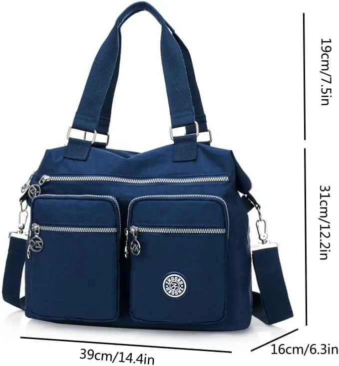 Waterproof polyester cloth shoulder bag women's large capacity crossbody bag handbag