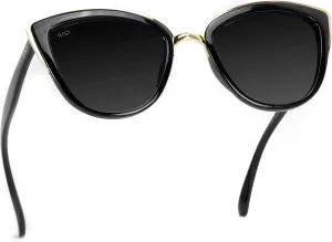 WearMe Pro Womens Cat Eye Mirrored Reflective Lenses Oversized Cateyes Sunglasses