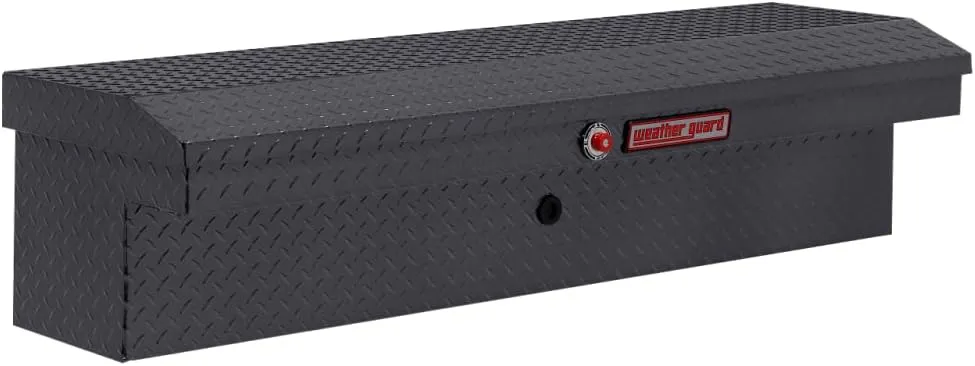 Weather Guard 56 inches Low Profile Lo-Side Truck Tool Box Aluminum Gray