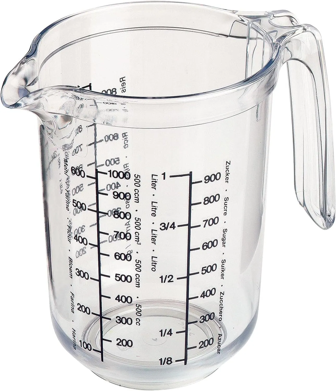 Westmark Germany 'Gerda' Measuring Cup Clear Multi Measurement Tool for Baking, Cooking, Sugar, Flour (Clear)