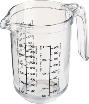 Westmark Germany 'Gerda' Measuring Cup Clear Multi Measurement Tool for Baking, Cooking, Sugar, Flour (Clear)