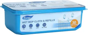 Wet Pads Refill for Swiffer Sweeper Multi-Surface Wet Cloth Refills for Floor Mopping and Cleaning, 30 Count