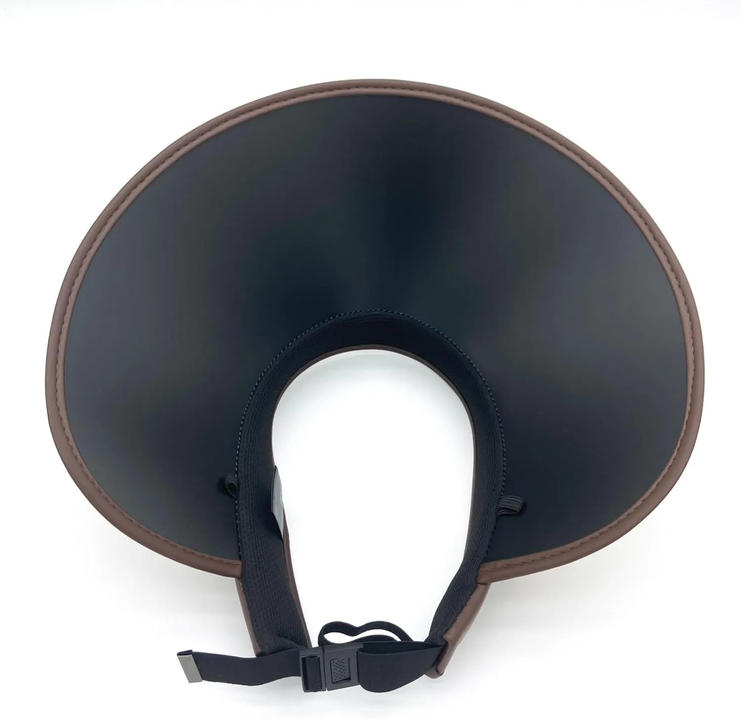 Wide Brim Visor Women & Men, Straw Sun Visor Hat with Chin Strap for Beach & Travel