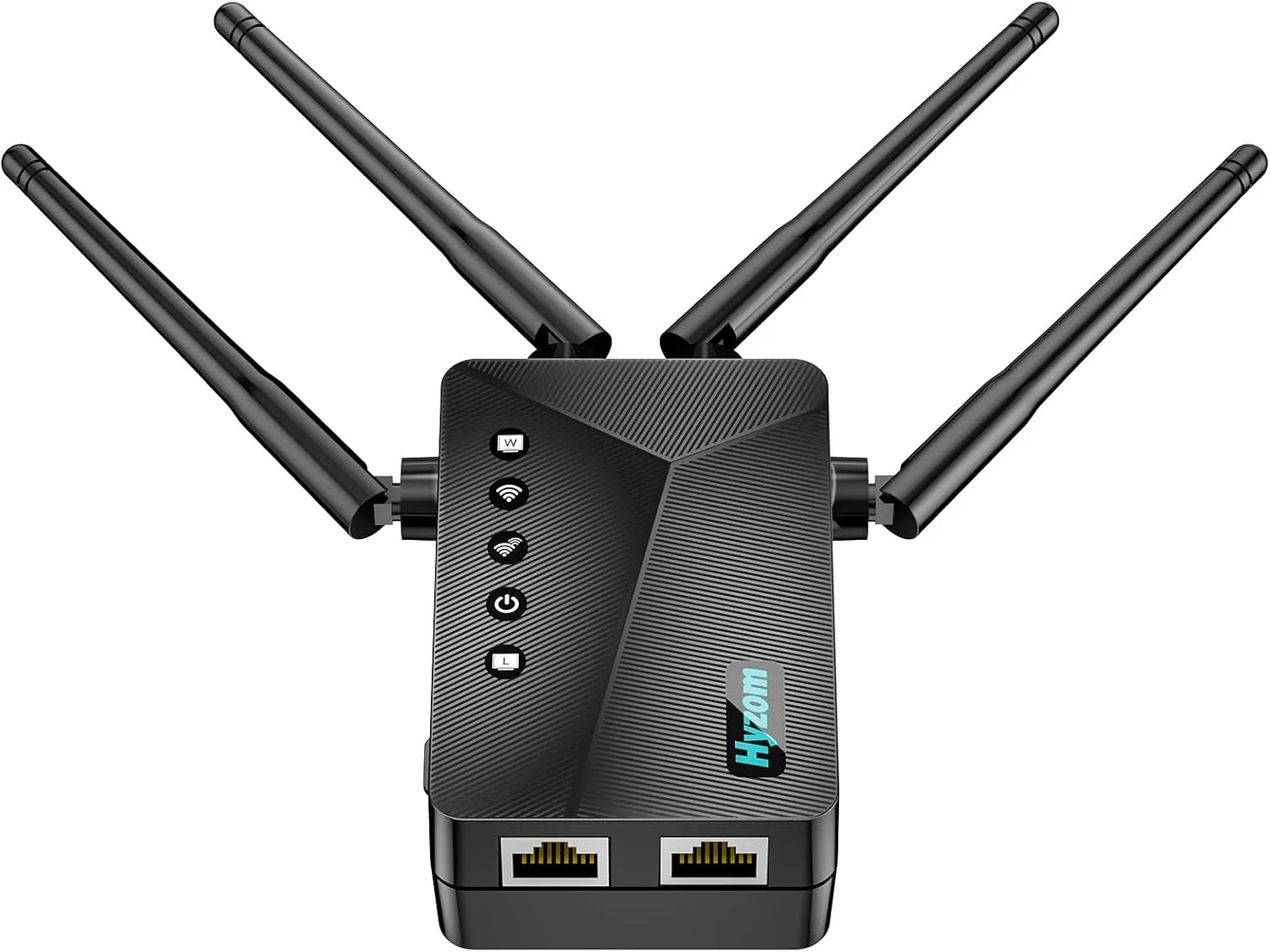 WiFi Extender Signal Booster for Whole Home & Backyard - 10K Sq.Ft Coverage w/4 Antennas | 90% Faster Internet Booster w/Ethernet Port, Easy Setup Wireless Repeater Works with Any Router | Long Range