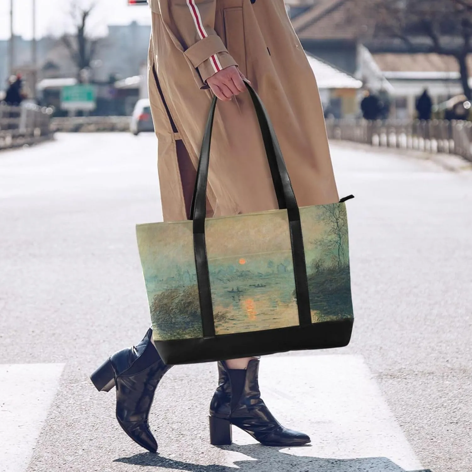 WIHVE Laptop Tote Bag for Women Laptop Handbag 15.6 Inch