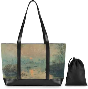 WIHVE Laptop Tote Bag for Women Laptop Handbag 15.6 Inch