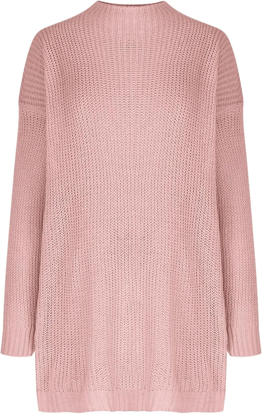 Winter Dresses for Women Oversized Long Sleeve Crewneck Knit Sweaters Slouchy Pullover Sweater Warm Sweater Dress