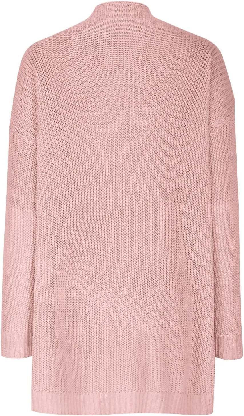 Winter Dresses for Women Oversized Long Sleeve Crewneck Knit Sweaters Slouchy Pullover Sweater Warm Sweater Dress