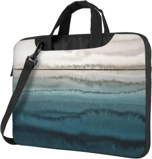 Within The Tides Print Laptop Bag,Can Use It Freely As A Shoulder Bag,Crossbody Bag,And Briefcase