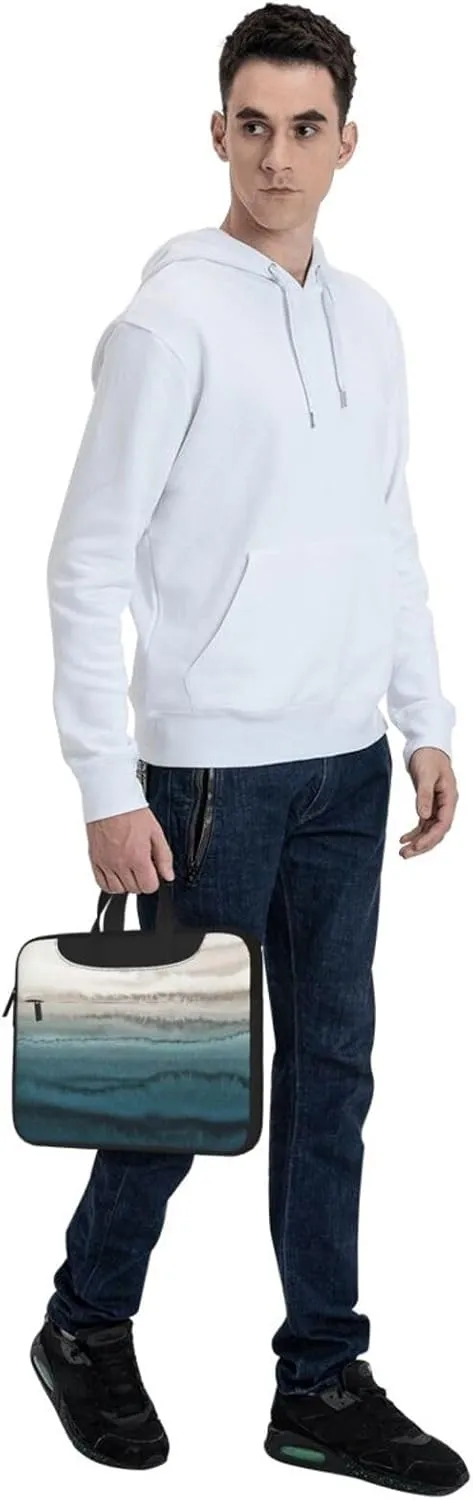 Within The Tides Print Laptop Bag,Can Use It Freely As A Shoulder Bag,Crossbody Bag,And Briefcase