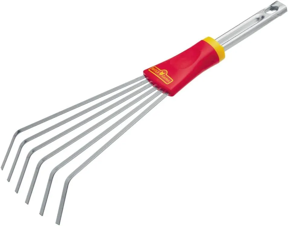 Wolf-Garten LDM Multi-Change Fan Rake Cultivation Tool Head, Red, 33x2.8x2 cm