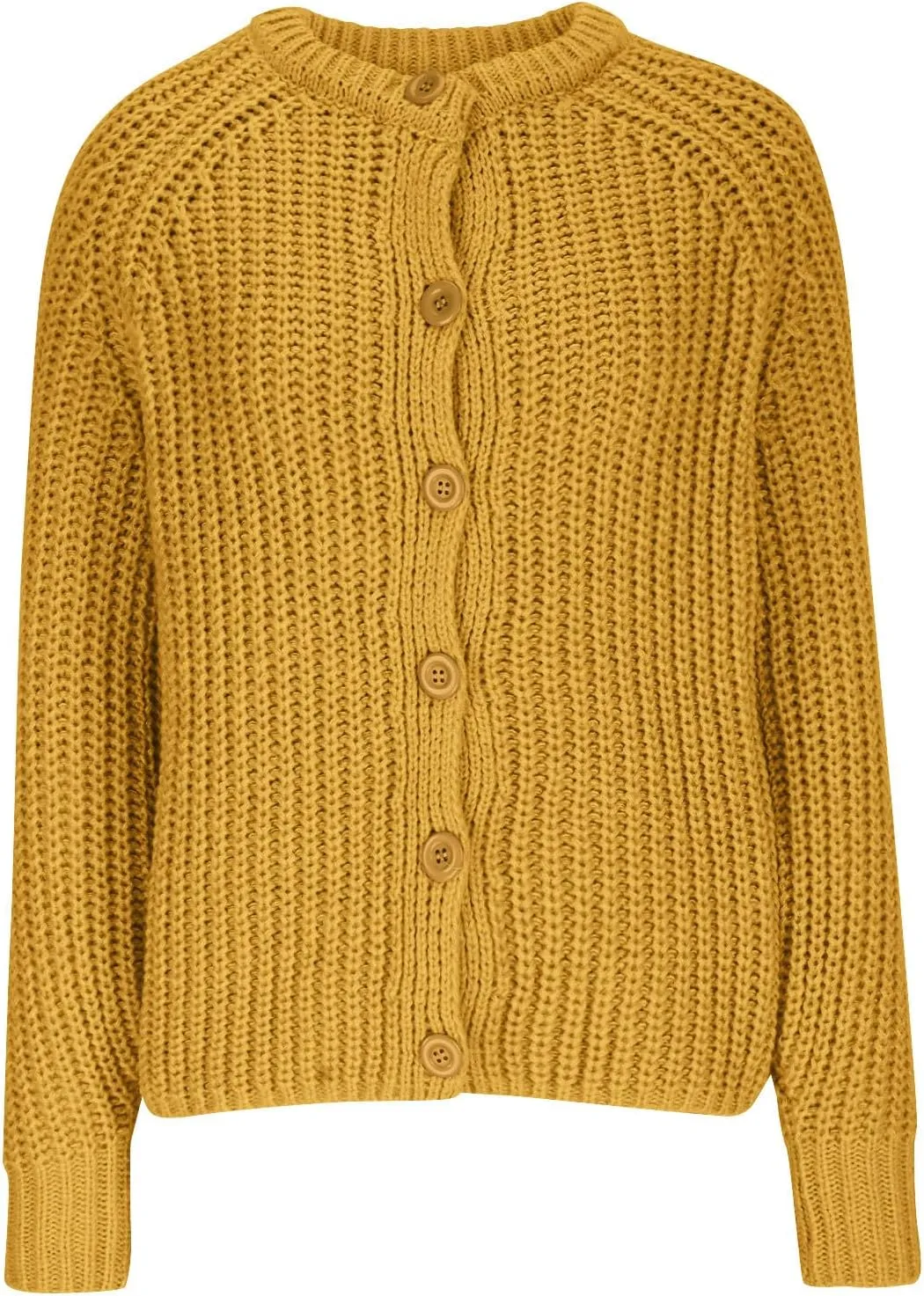 Women Cable Knit Chunky Cardigan Long Sleeve Button Down Sweater Coat Casual Trendy Warm Cardigans