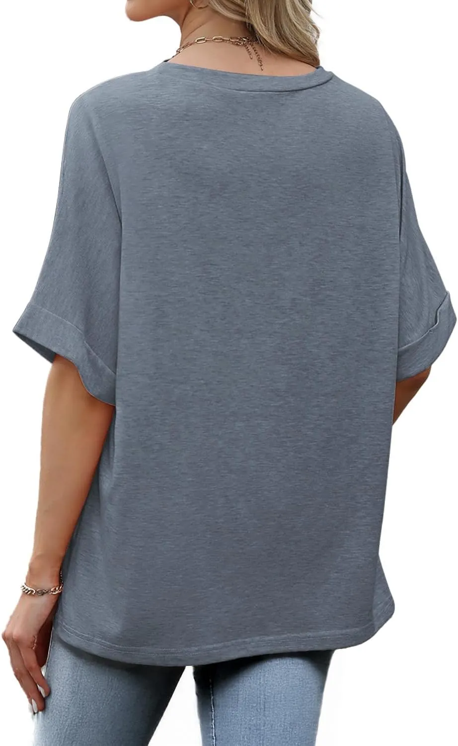 Women Oversized T Shirts Crew Neck Short Sleeve Tops Summer Dressy Casual Loose Fit Tee 2025 Trendy Fashion Clothes
