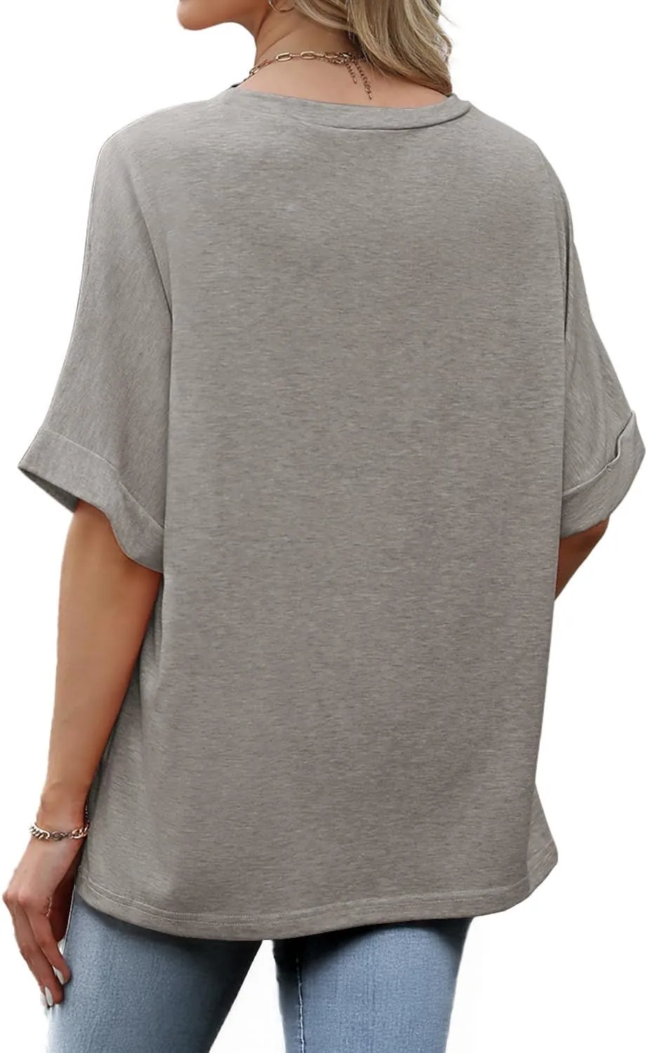 Women Oversized T Shirts Crew Neck Short Sleeve Tops Summer Dressy Casual Loose Fit Tee 2025 Trendy Fashion Clothes