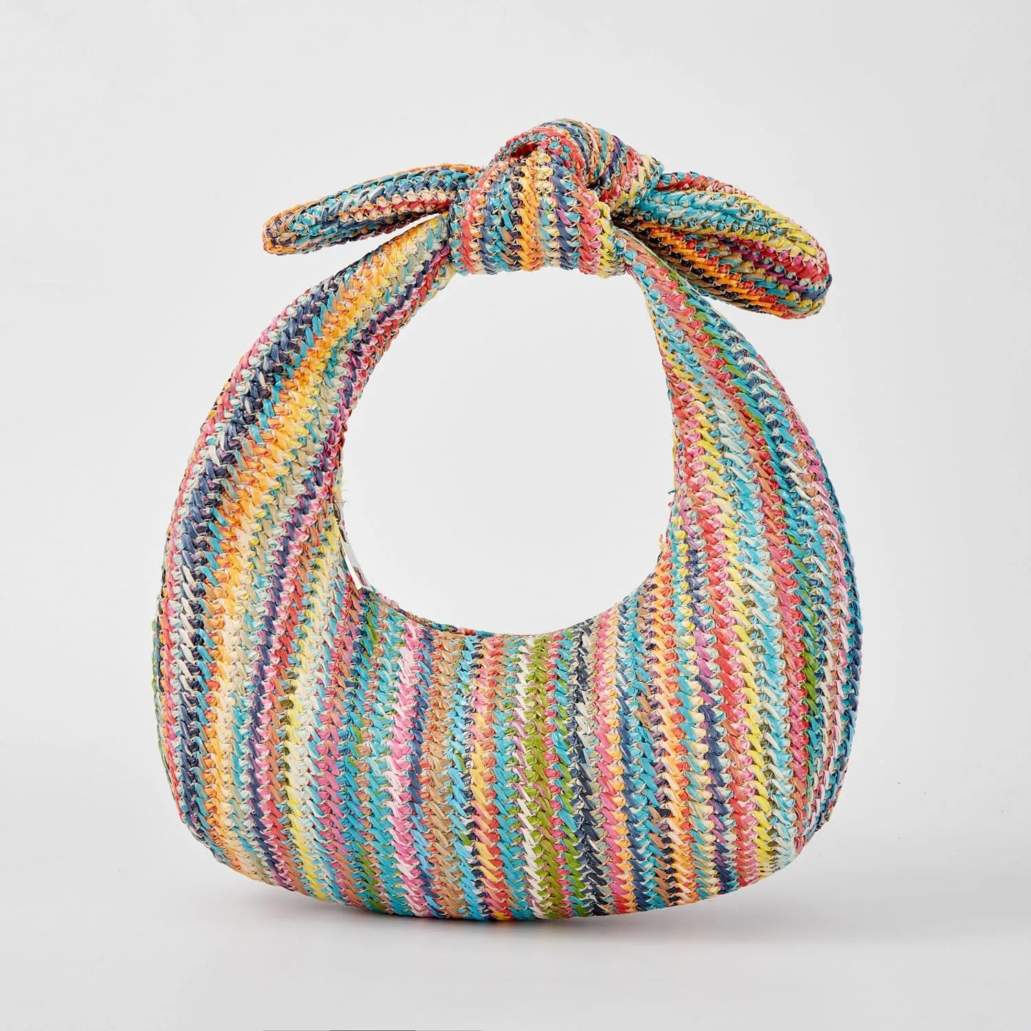 Women Straw Beach Clutch Purse Handbag Summer Elegant Vacation Style Shoulder Bag Crossbody Bag