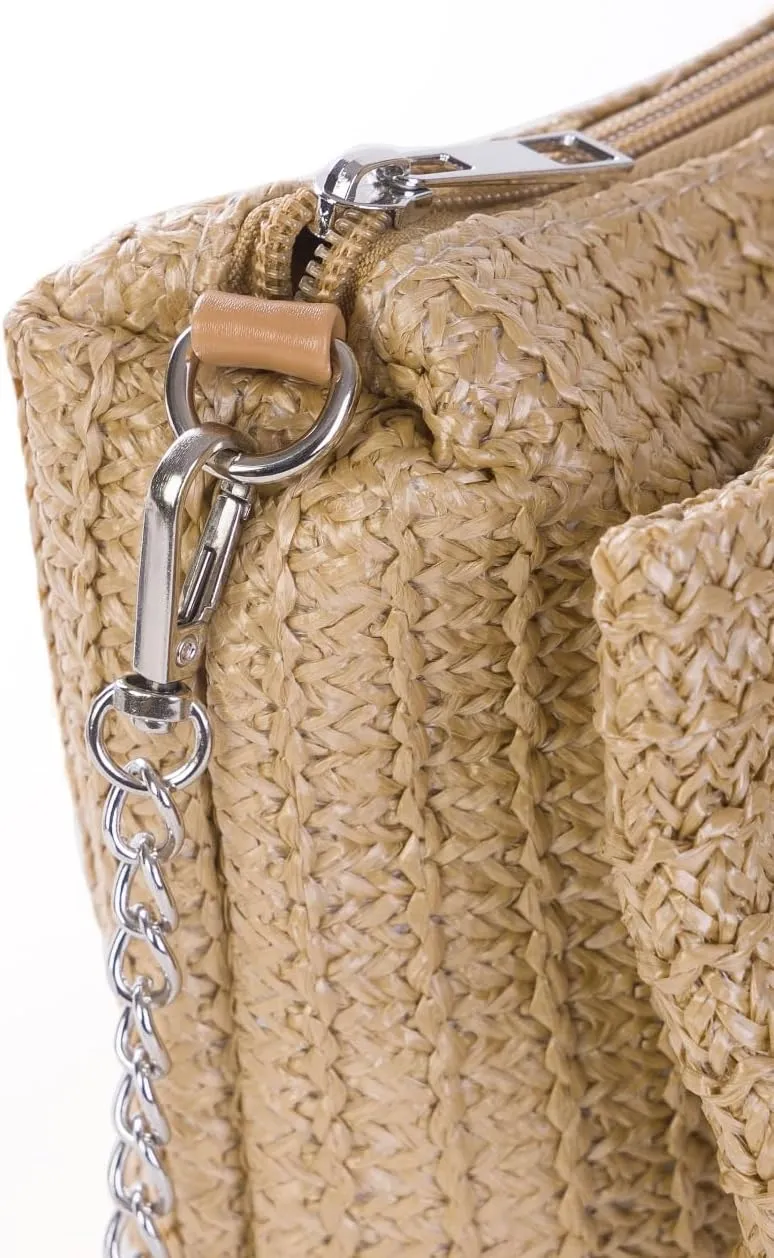 Women Straw Bow Purse Summer Beach Bag Woven Clutch Bag Vacation Tote Party Handbags Wedding Formal 2025 New