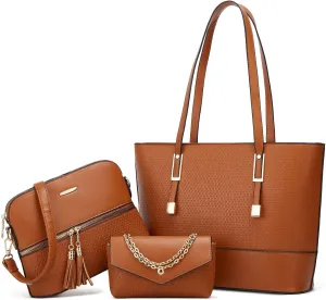 Women's 3-piece set mother bag large capacity handbag multifunctional bag