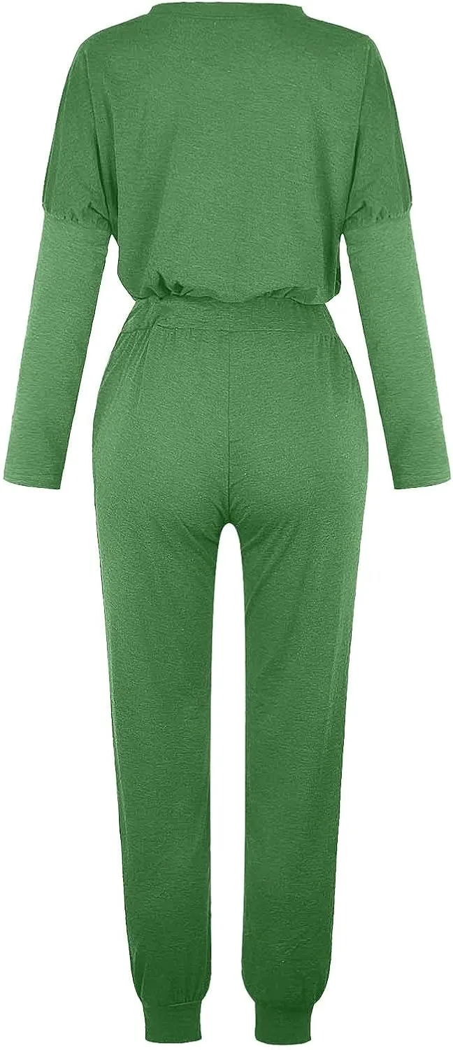 Women's Casual Pullover 2 Piece Outfits Breathable Skin Friendly Loungewear Sets Outdoor Sports Casual Sweatsuits Set