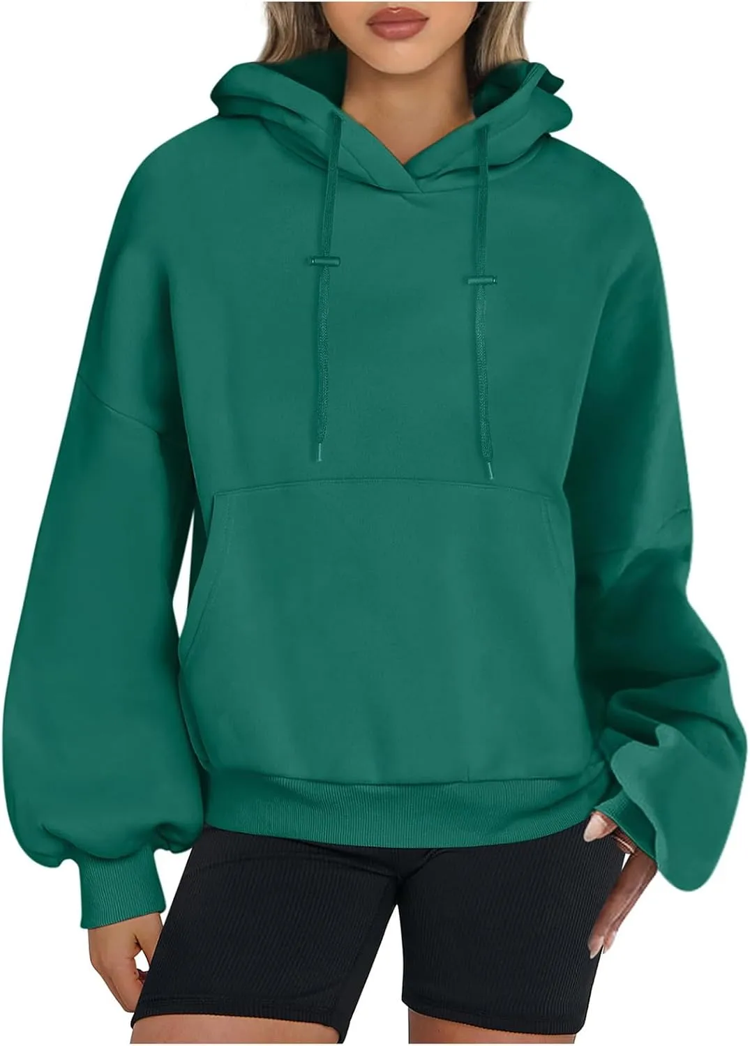 Womens Oversized Hoodies Casual Long Sleeve Fleece Sweatshirts Pullover Sweaters Teen Girls Preppy Tops Clothes