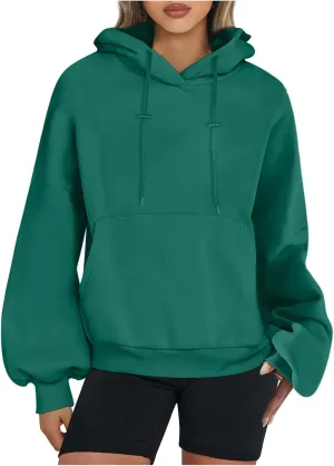 Womens Oversized Hoodies Casual Long Sleeve Fleece Sweatshirts Pullover Sweaters Teen Girls Preppy Tops Clothes