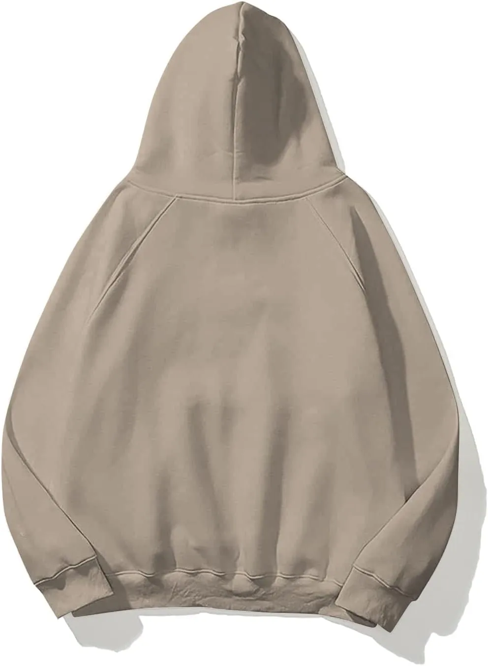 Womens Oversized Hoodies Sweatshirt Basic Solid Long Raglan Sleeves Loose Fleece Hooded Pullover With Kangaroo Pocket