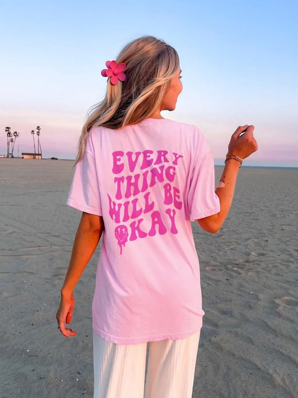 Womens Oversized Tshirt Graphic Tees Crew Neck Summer Short Sleeve Loose Fit Tops