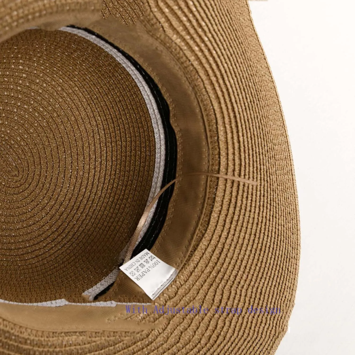 Womens Straw Beach Bag Straw Sun Hat Wide Brim Beach Hat Summer Shoulder Bag Set
