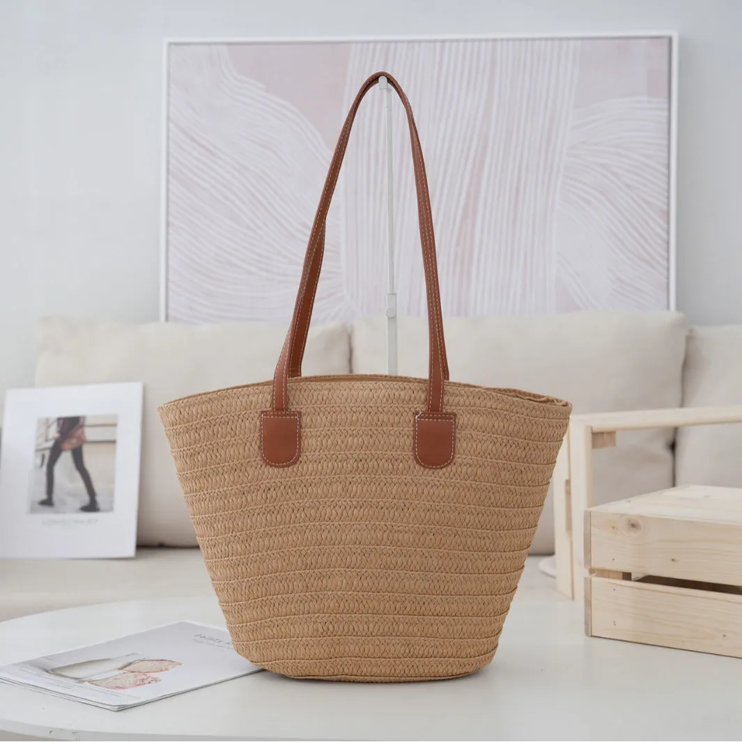 Women's Straw Woven Beach Large Capacity Shoulder Bags