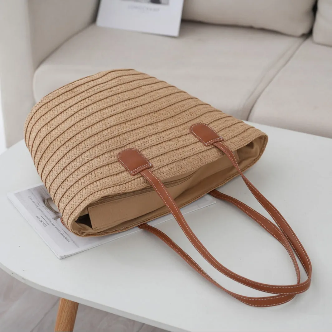 Women's Straw Woven Beach Large Capacity Shoulder Bags
