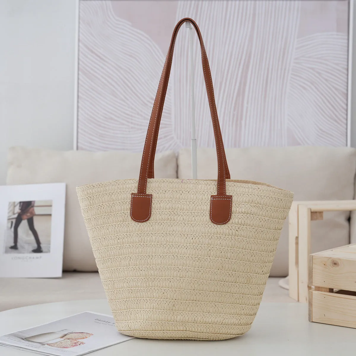 Women's Straw Woven Beach Large Capacity Shoulder Bags